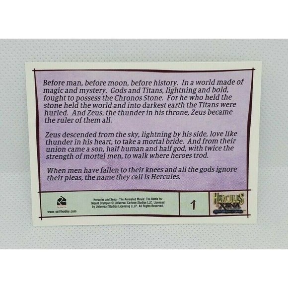 Hercules & Xena The Battle For Mount Olympus Animated Adventures Cards #1 #2 #3 - Picture 5 of 9